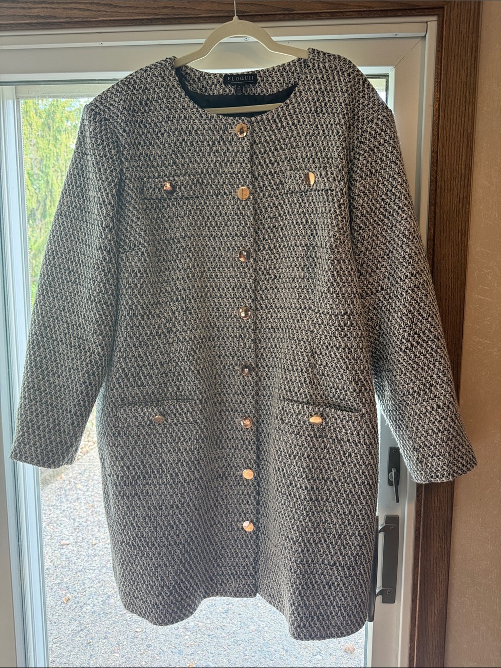 Size 28 Eloquii Tweed Coat